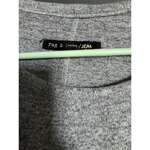 Rag & Bone Shirt Top Size M Womens Tee Gray Long Sleeve Pullover Classic Cozy - Picture 6 of 6